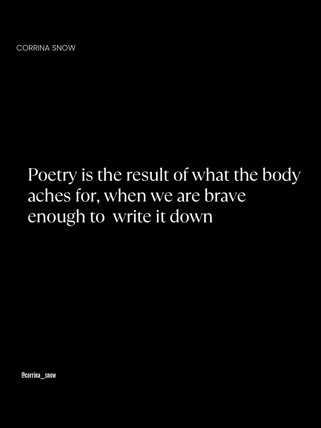 For the last few years, I have used poetry as a bridge to connect back into my body and my emotions. 

Many of my clients are also writers and artists and feel this same pull. 

Poetry is deep truth. If you are brave enough to feel it. 

As a part of