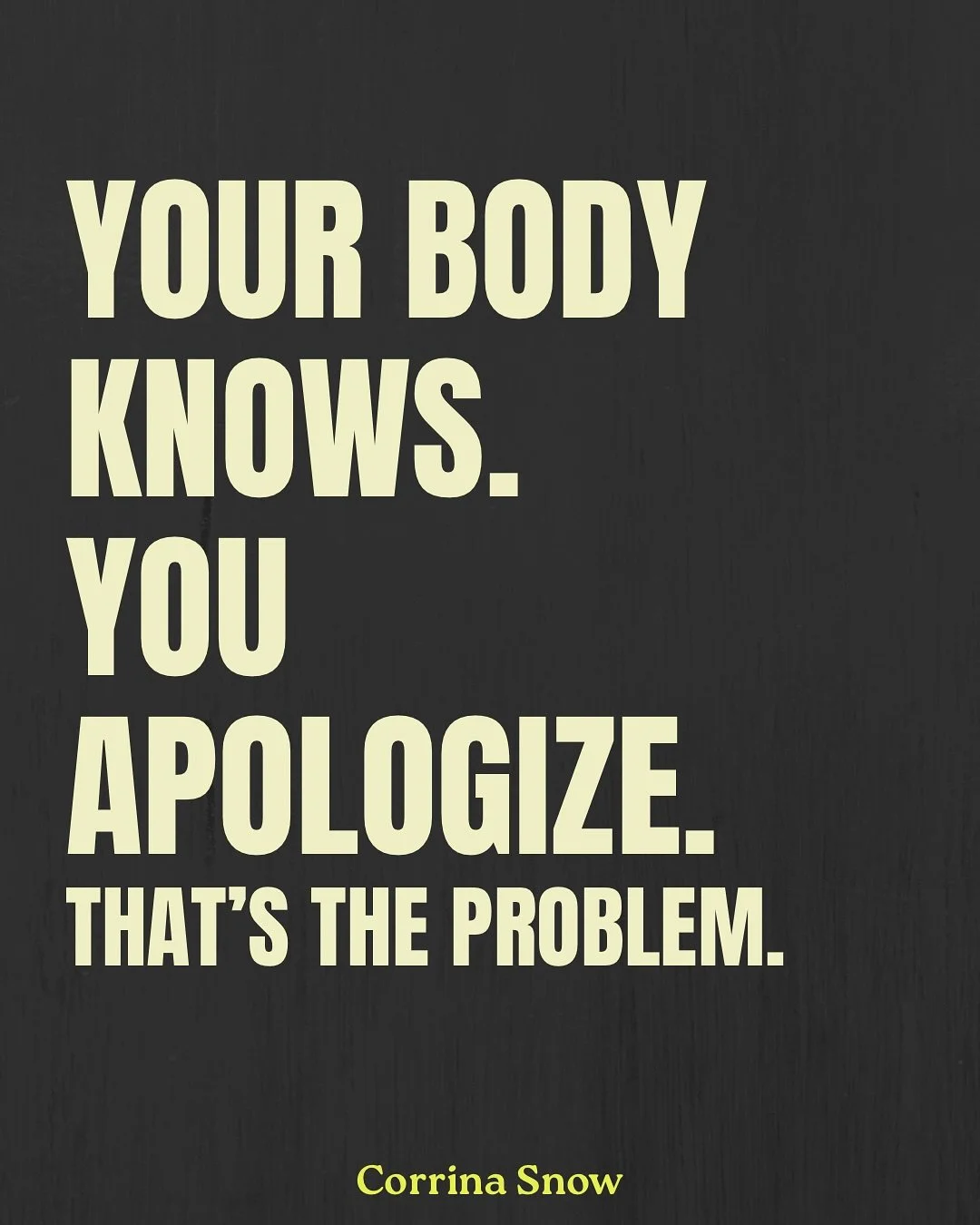 Your nervous system doesn’t need an apology. It needs attention.
Comment “ENOUGH” for my “I’m Not Sorry” program
$47 to decode what your body’s been trying to tell you all along AND know what to do next
#