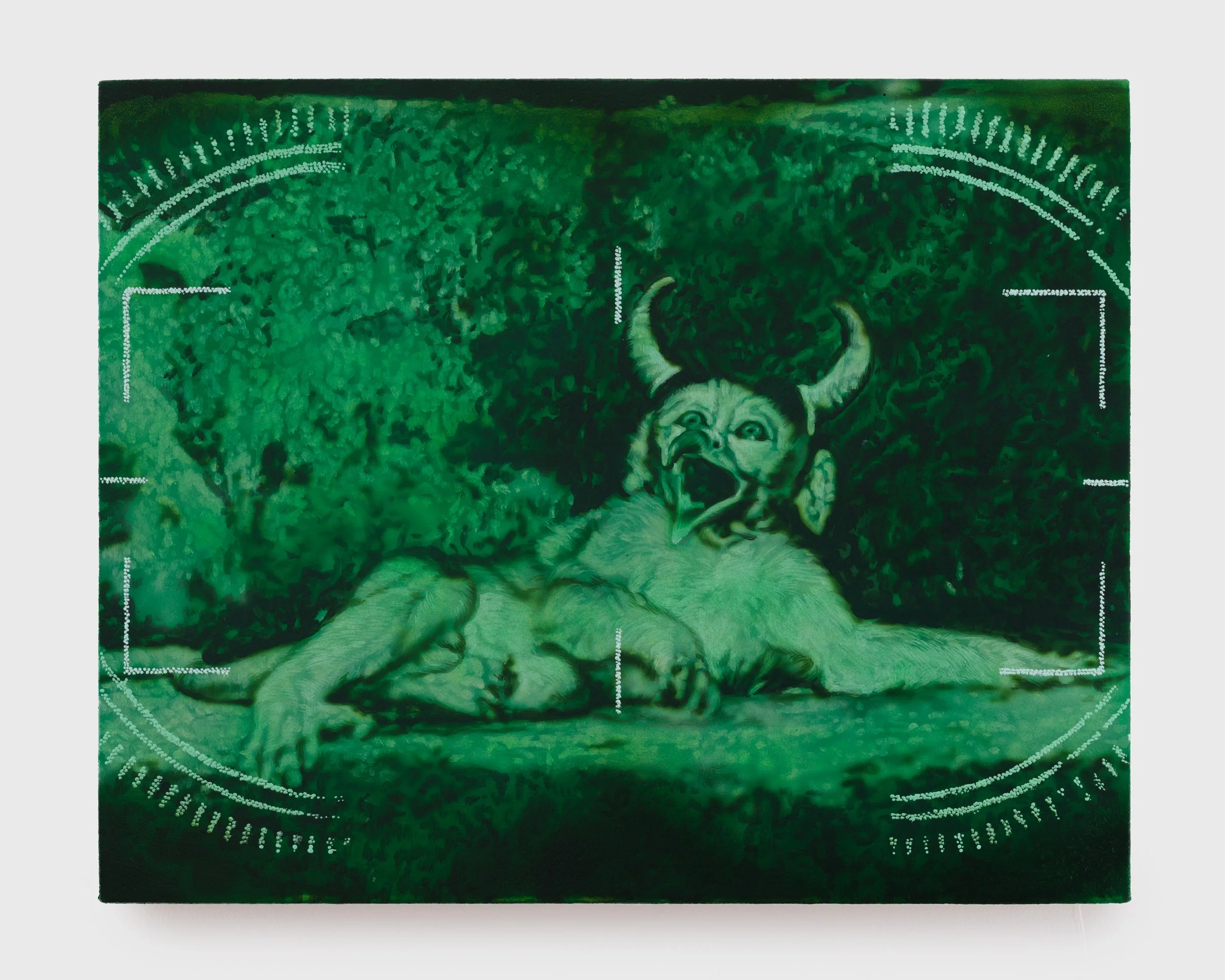  Clucking , 2026, Acrylic on canvas, 16 x 20 in