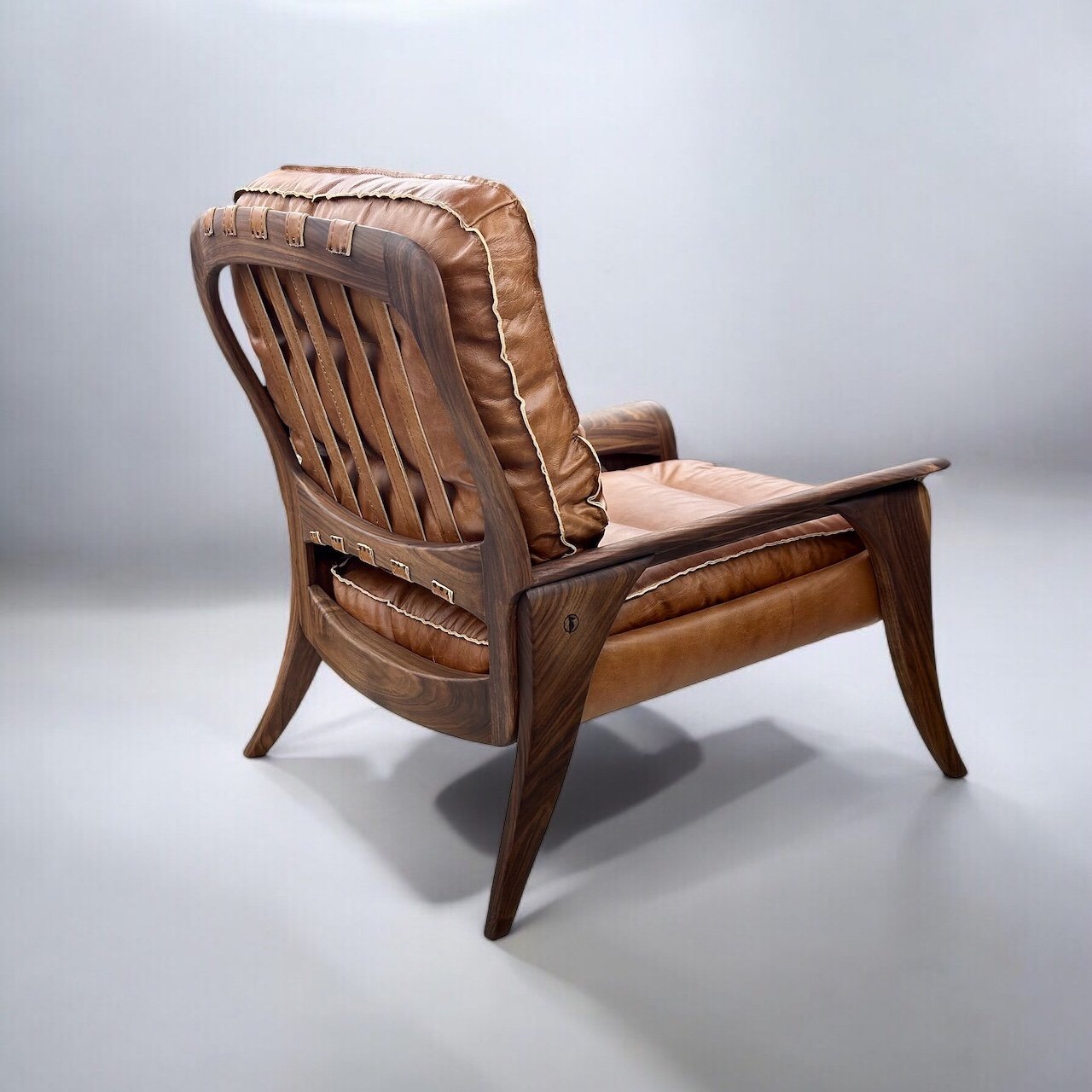 Comfortable Leather Chair, Custom Chair, “Gelina II Lounge Chair”
