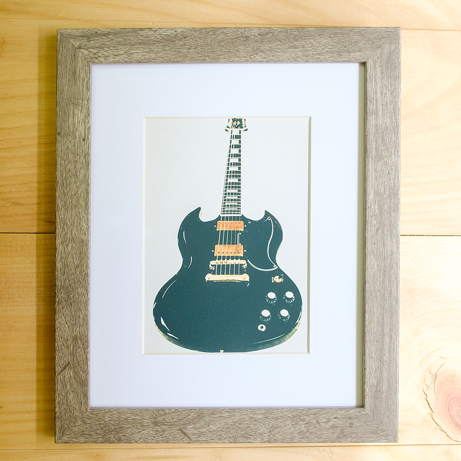 S Lawhorne Photography - Fuzzys Epiphone SG Framed.png