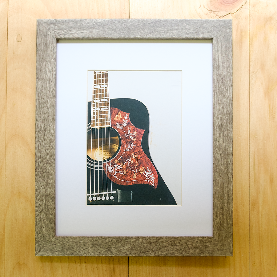 S Lawhorne Photography - Fuzzys Epiphone Hummingbird Framed.png