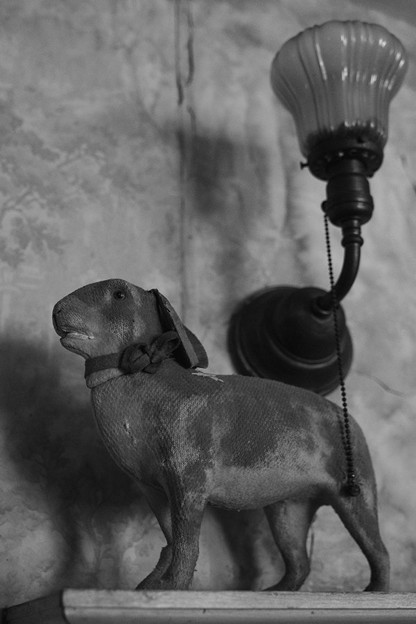 S Lawhorne Photography | creepy-bunny-statue-on-mantle.jpg