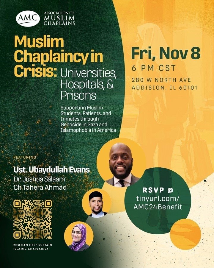 Muslim chaplains are on the frontlines of every sector, serving individuals and communities in universities, hospitals, prisons, and in so many other spaces, particularly through the most trying times, both individually and communally. The work of Mu