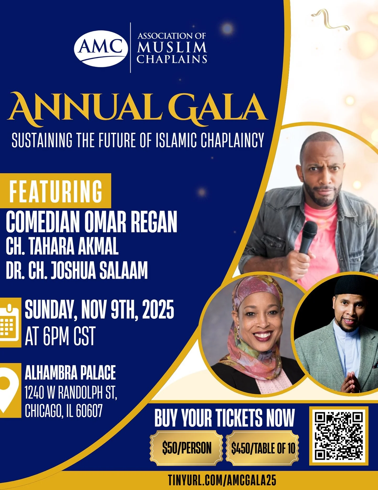 Register Today for the 2025 AMC Annual Gala in Chicago!
Join us on Sunday, November 9th in Chicago for AMC’s Annual Gala! We’ve got an amazing program in the works, headlined by the one and only @omarregan, as well as our very own Chs. T
