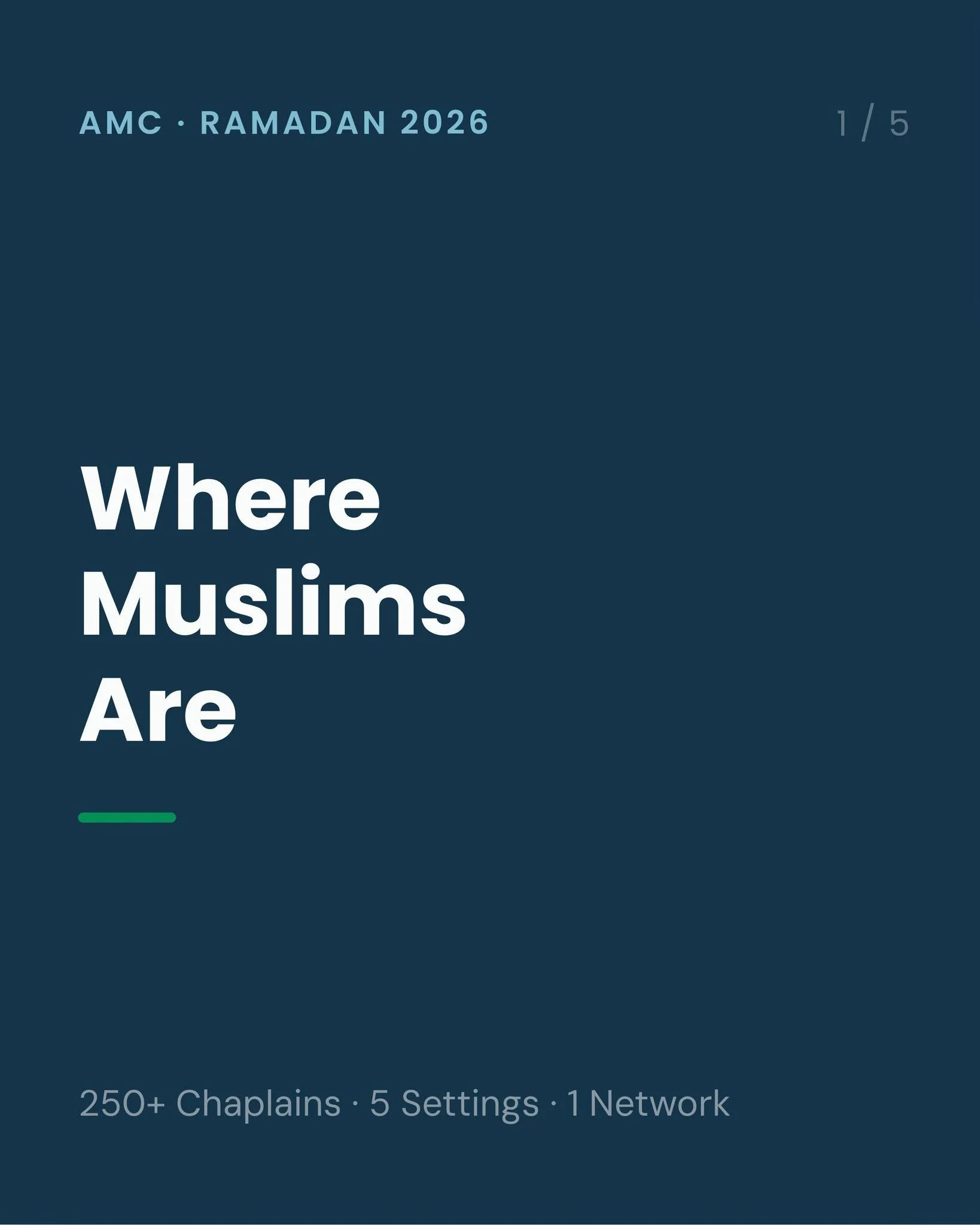 Muslim chaplains serve Muslims where they are. Not where we think they are. Where they actually are.

✅ In hospitals during final moments
✅ In prisons during Ramadan
✅ On college campuses during identity crises
✅ In communities where people feel isol