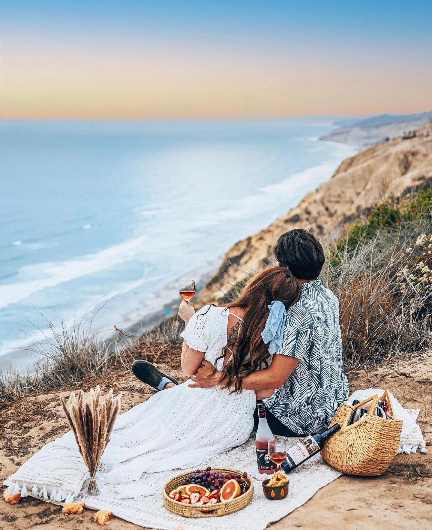 @travelwithtalia enjoying wine with a view with @thewineshopcom 🍷