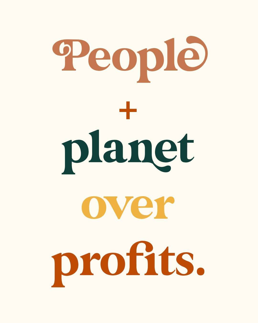 People + Planet over profits. The eco-based business realm never ceases to amaze me. You are all so full of incredible passion and commitment to build a new benchmark of how businesses should be run. ⁠
⁠
We are always thinking of you and rooting for 