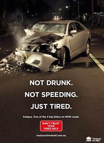 The only cure for fatigue is sleep!