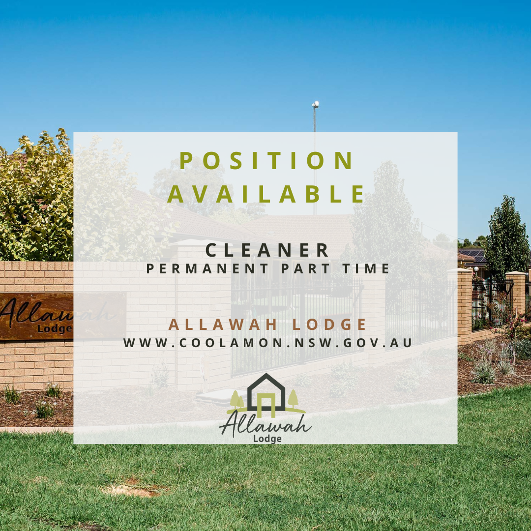 CARE SERVICE EMPLOYEE – CLEANER PERMANENT PART TIME