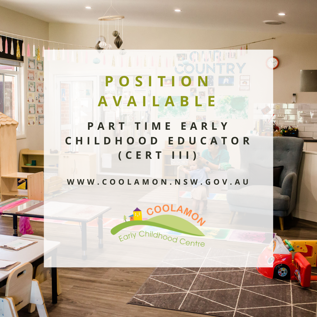 PART TIME EARLY CHILDHOOD EDUCATOR (min Cert III)