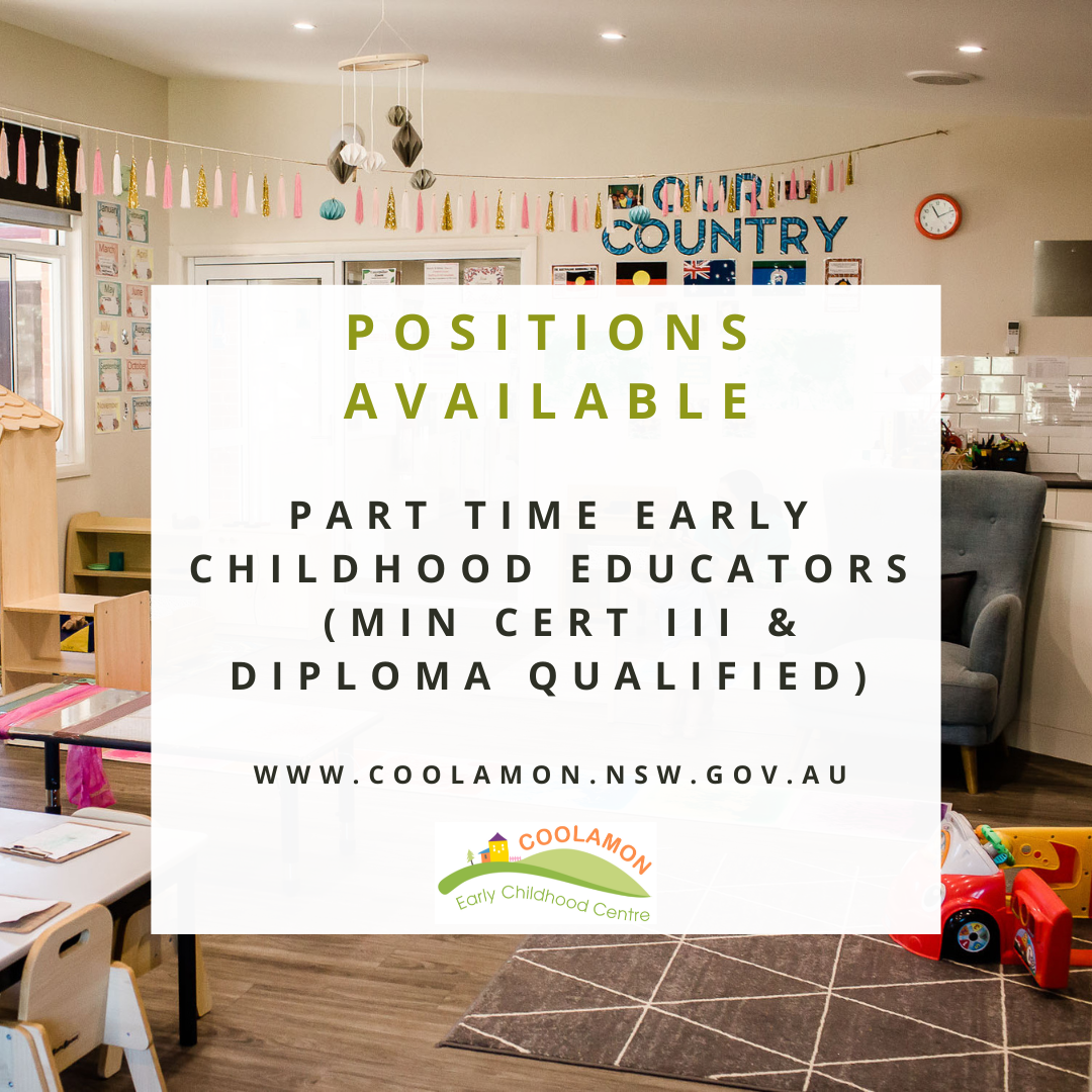 PART TIME EARLY CHILDHOOD EDUCATORS (MIN CERT III &amp; DIPLOMA)