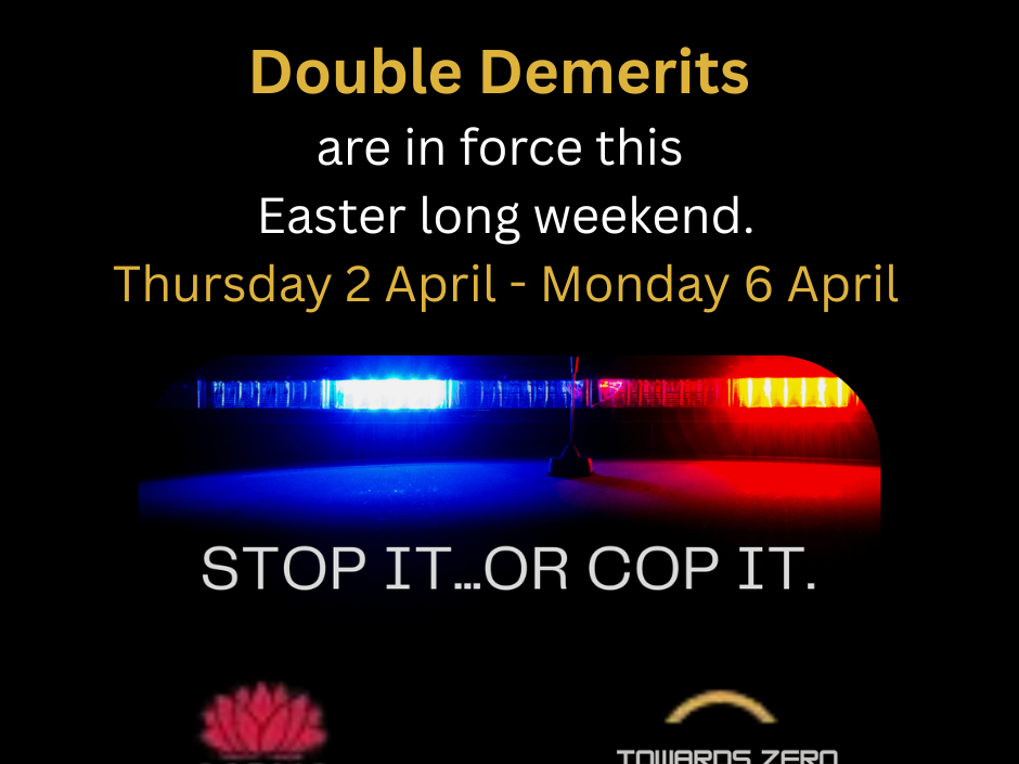 Easter 2026 Double Demerit Period – Road Safety Reminder