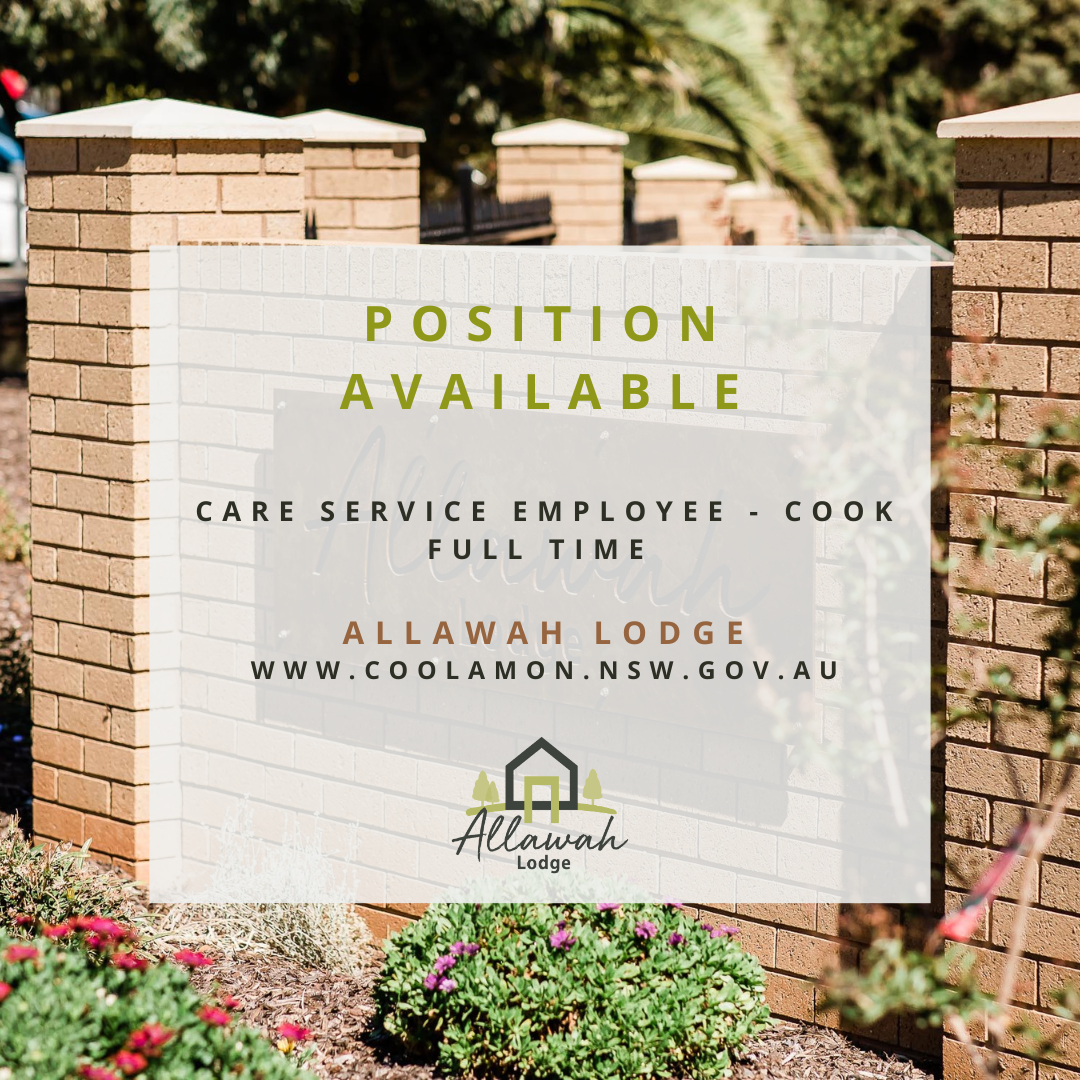 CARE SERVICE EMPLOYEE – COOK FULL TIME