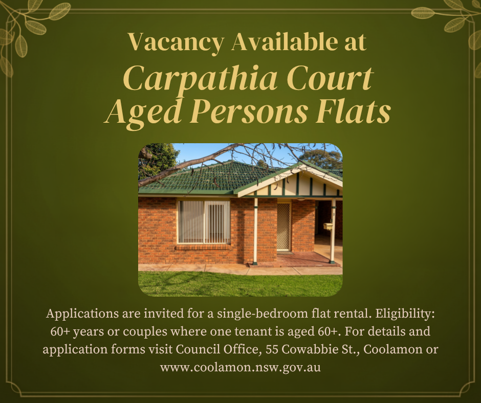 CARPATHIA COURT AGED PERSONS FLATS - FLAT TO LET