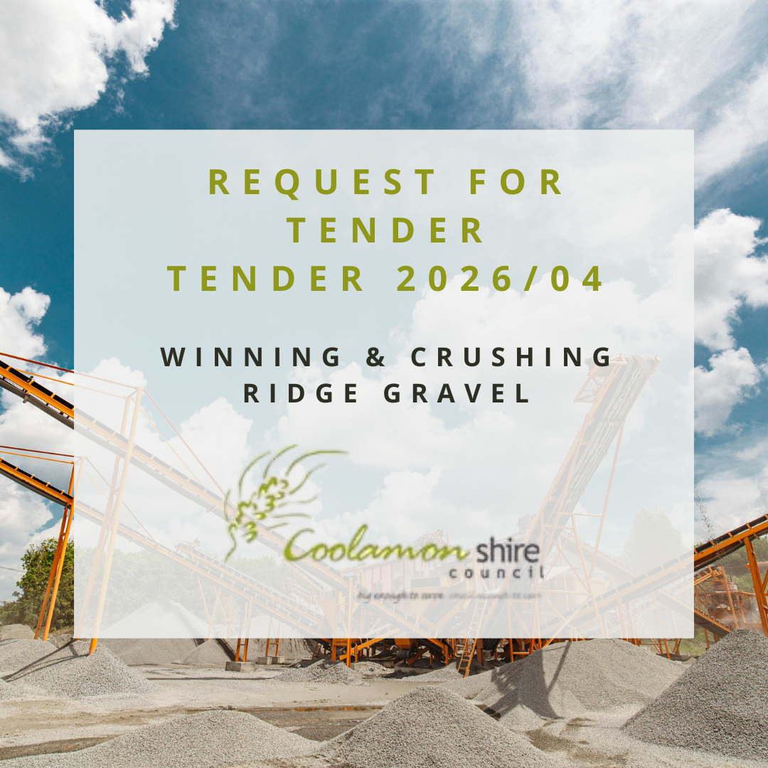 TENDER FOR WINNING &amp; CRUSHING RIDGE GRAVEL - Tender No. 2026/04
