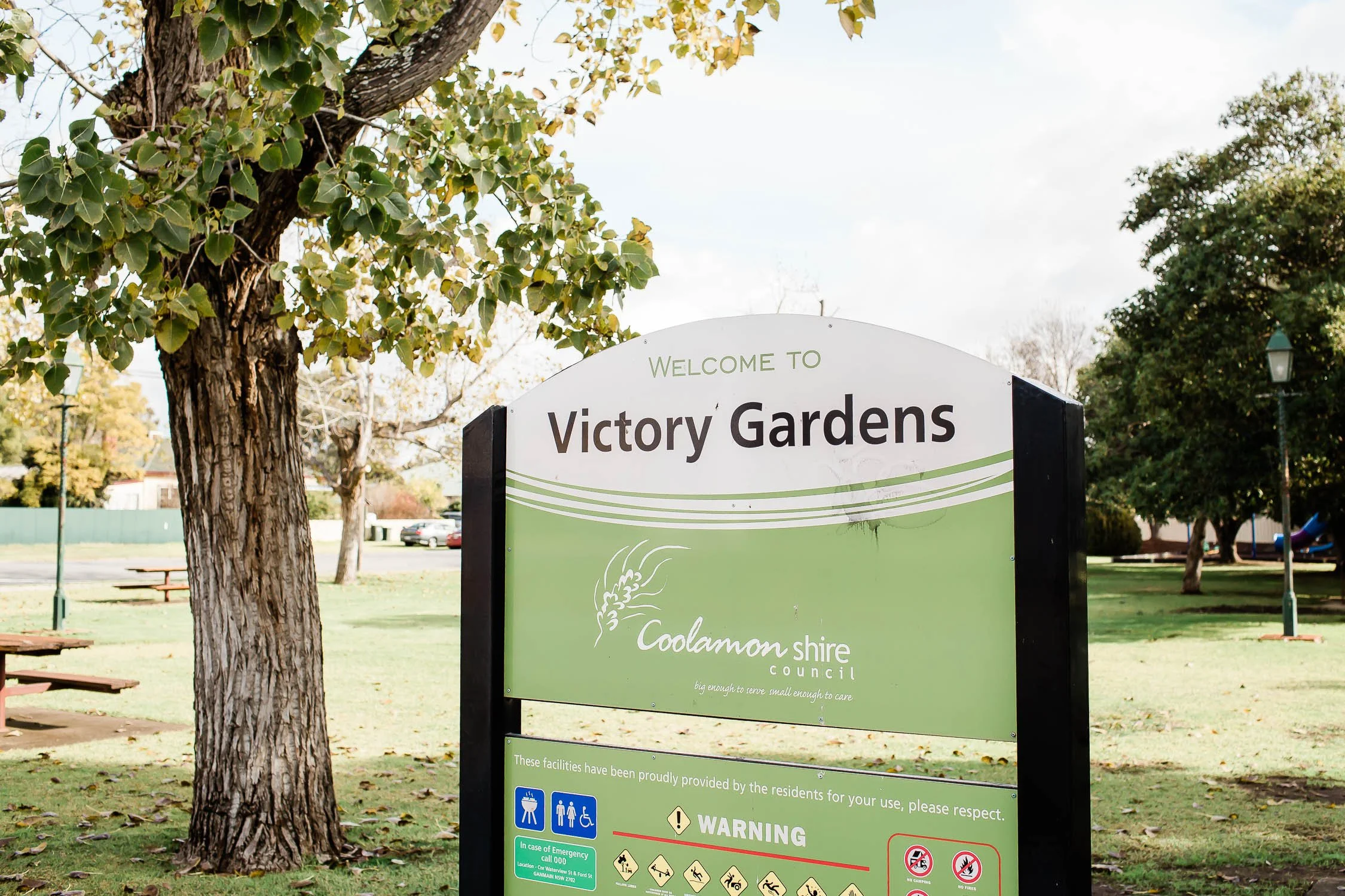 Victory Gardens Ganmain - Toilets Closed