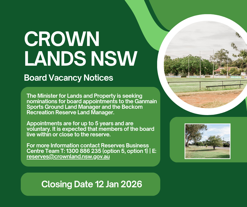 CROWN LANDS - BOARD VACANCY NOTICES