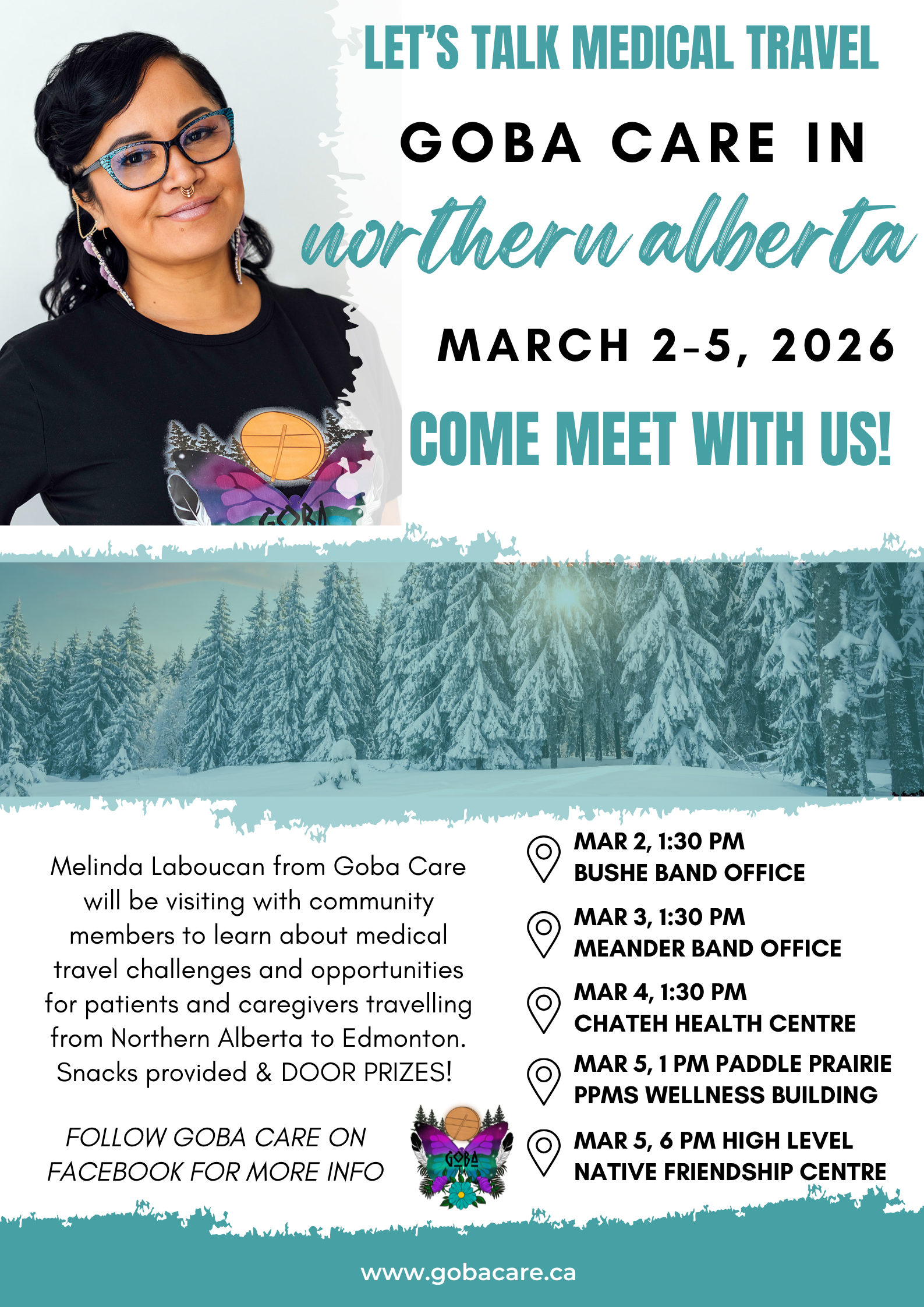 Northern Alberta info sessions