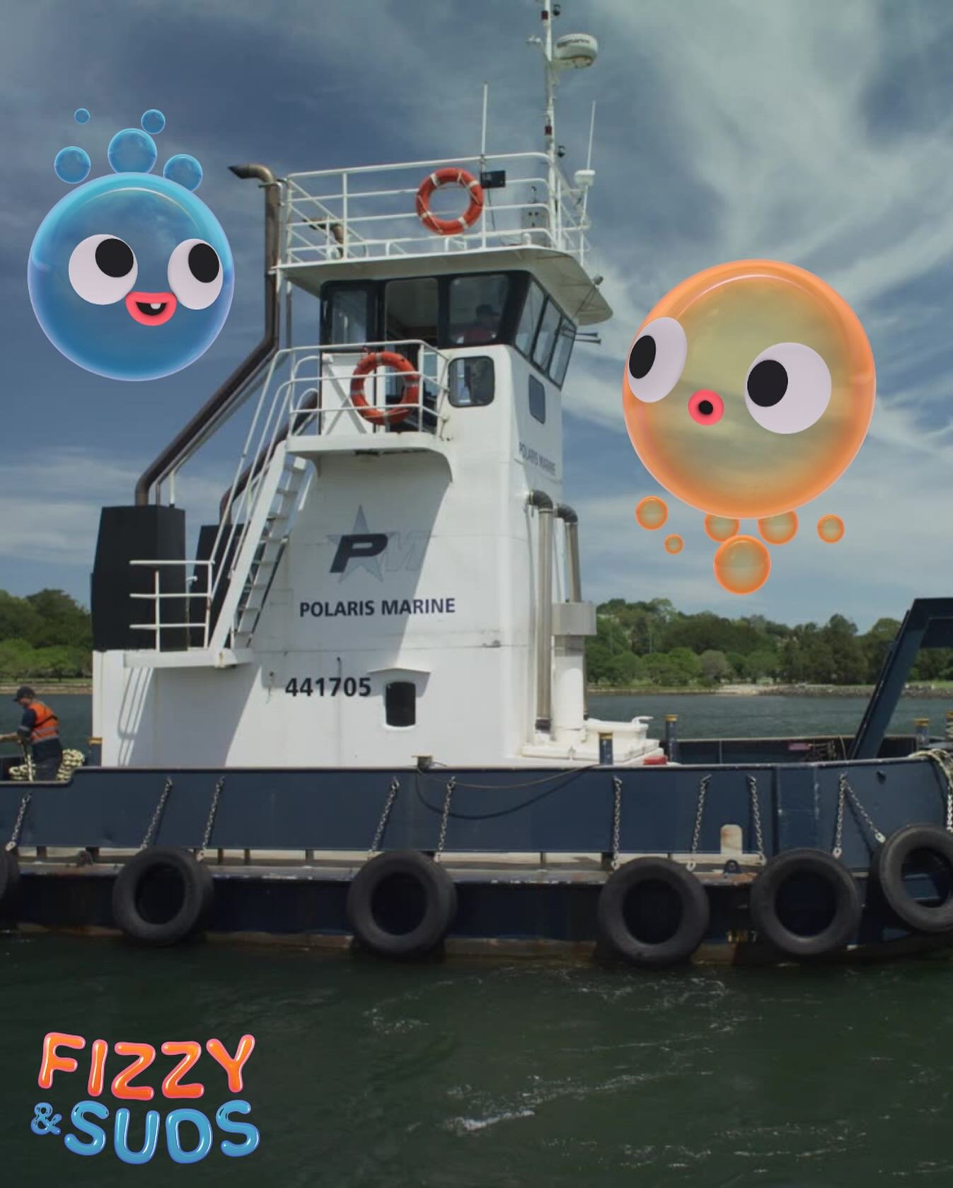 Fizzy &amp; Suds are back with brand new adventures &ndash; and this time, they&rsquo;re barging into a seaworthy adventure with Tugboats! 🫧⚓

We&rsquo;re so delighted this episode was filmed with the amazing and mighty crew at @polarismarinegroup!
