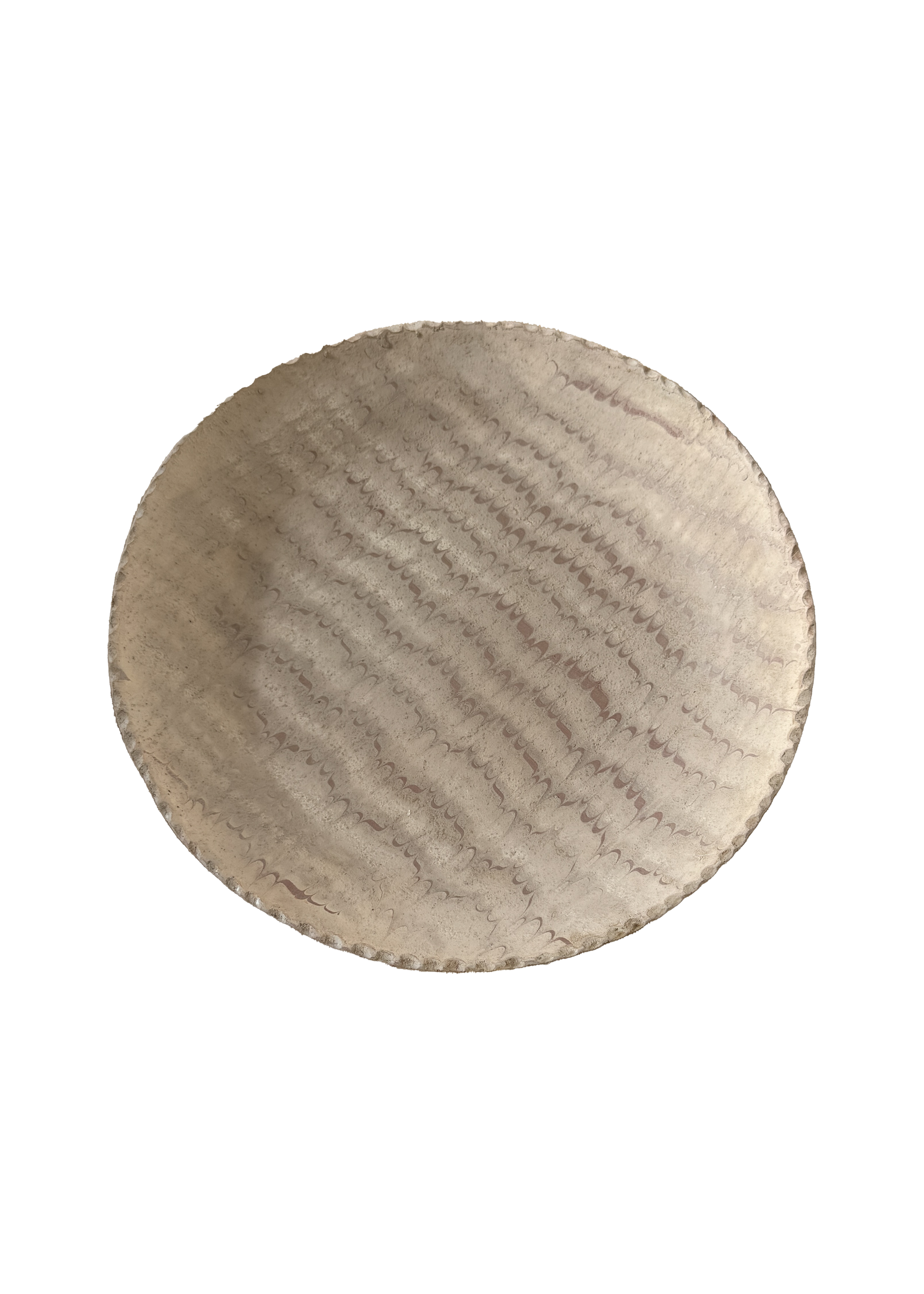 SEDONA HIGH FIRE PLATE L by Tenshin Juba SAND