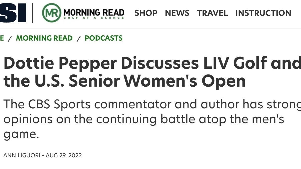 PEPPER DISCUSSES LIV GOLF AND THE U.S. SENIOR WOMEN’S OPEN