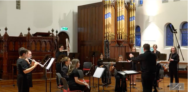 Monash University Flute Ensemble perform with the Melbourne Composers' League at the Carlton Uniting Church of All Nations