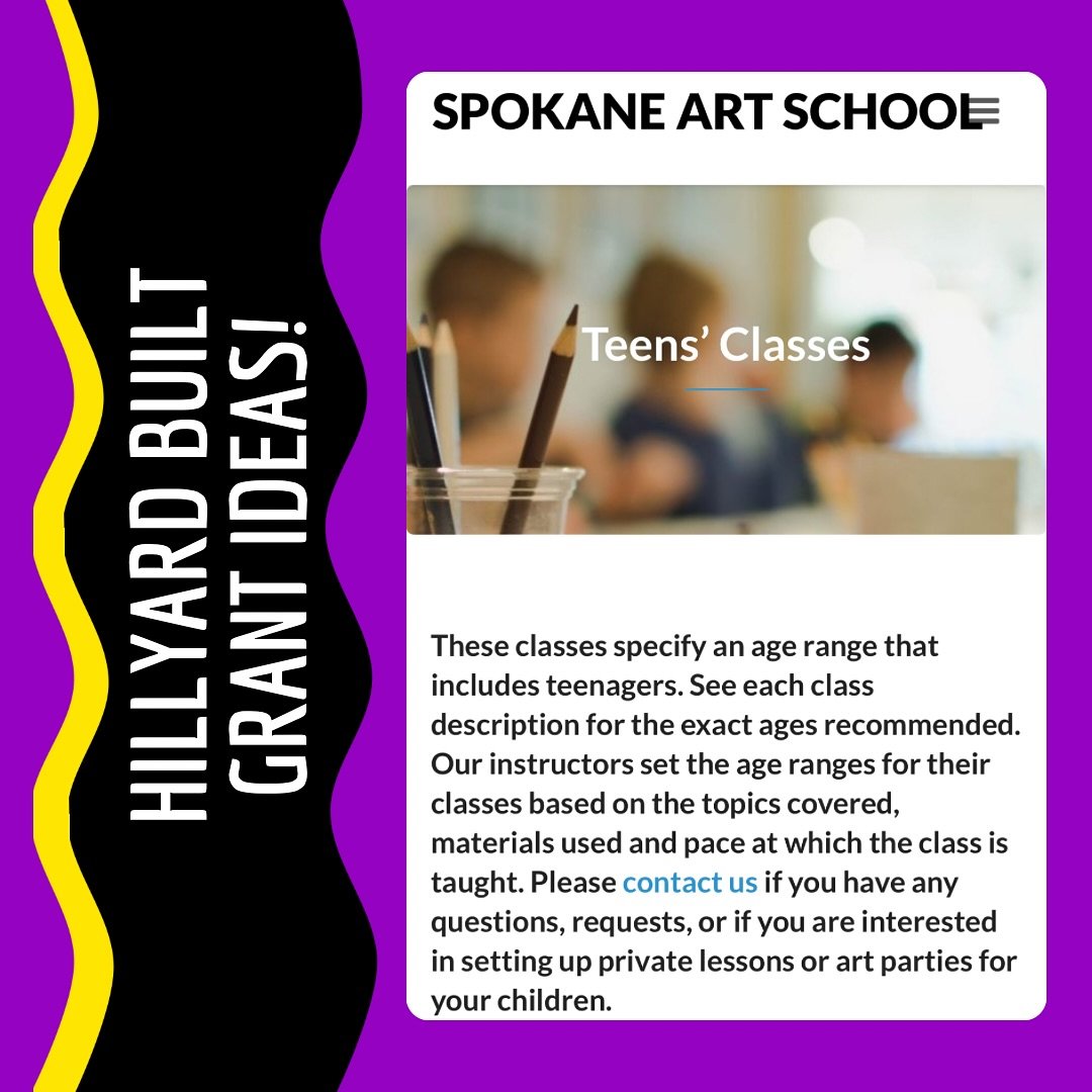 Another great opportunity to advance your skills! They also have kids classes! Check out their classes on their website, and apply for your grant today!