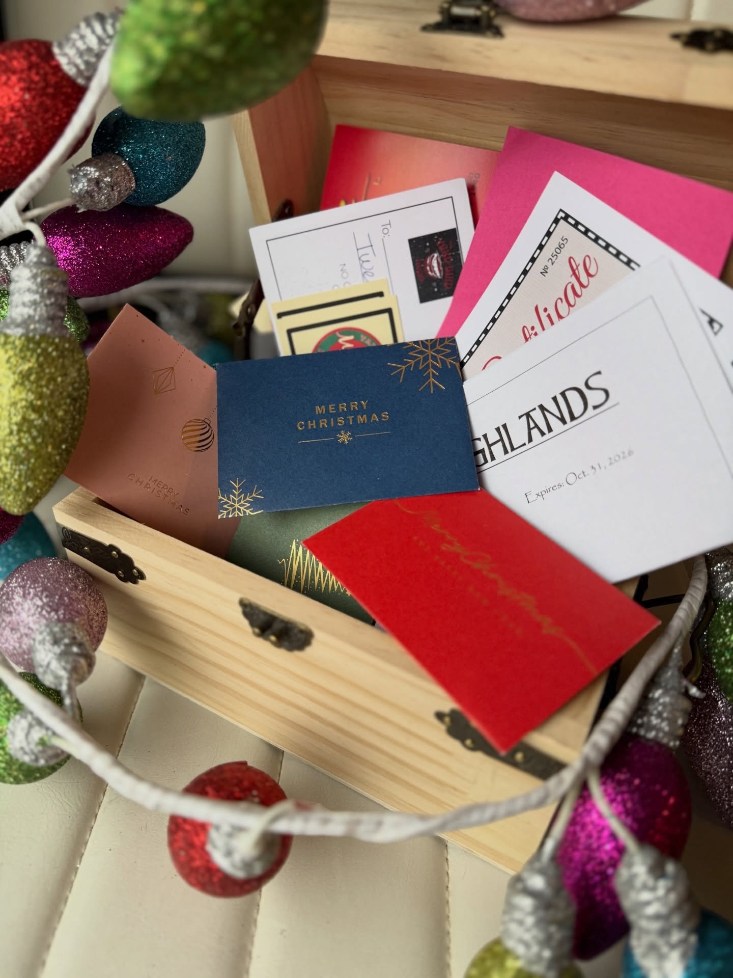 Our treasure box is bursting with gift cards for our Ornament Surprise Fundraiser!

We are looking forward to our end-of-the-year party with you all this Friday night at Neon Moon! You simply need to show up and we will provide the food and community