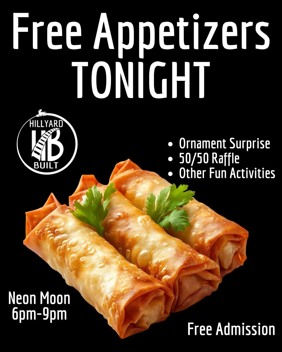 Free Red Dragon appetizers during our party tonight at Neon Moon! I hope you RSVP'd by clicking "Going" so we have enough, if you haven't done so yet, please do.

We begin at 6pm
DJ starts at 7pm
Ornament Surprise opening at 7:45pm
50/50 dr