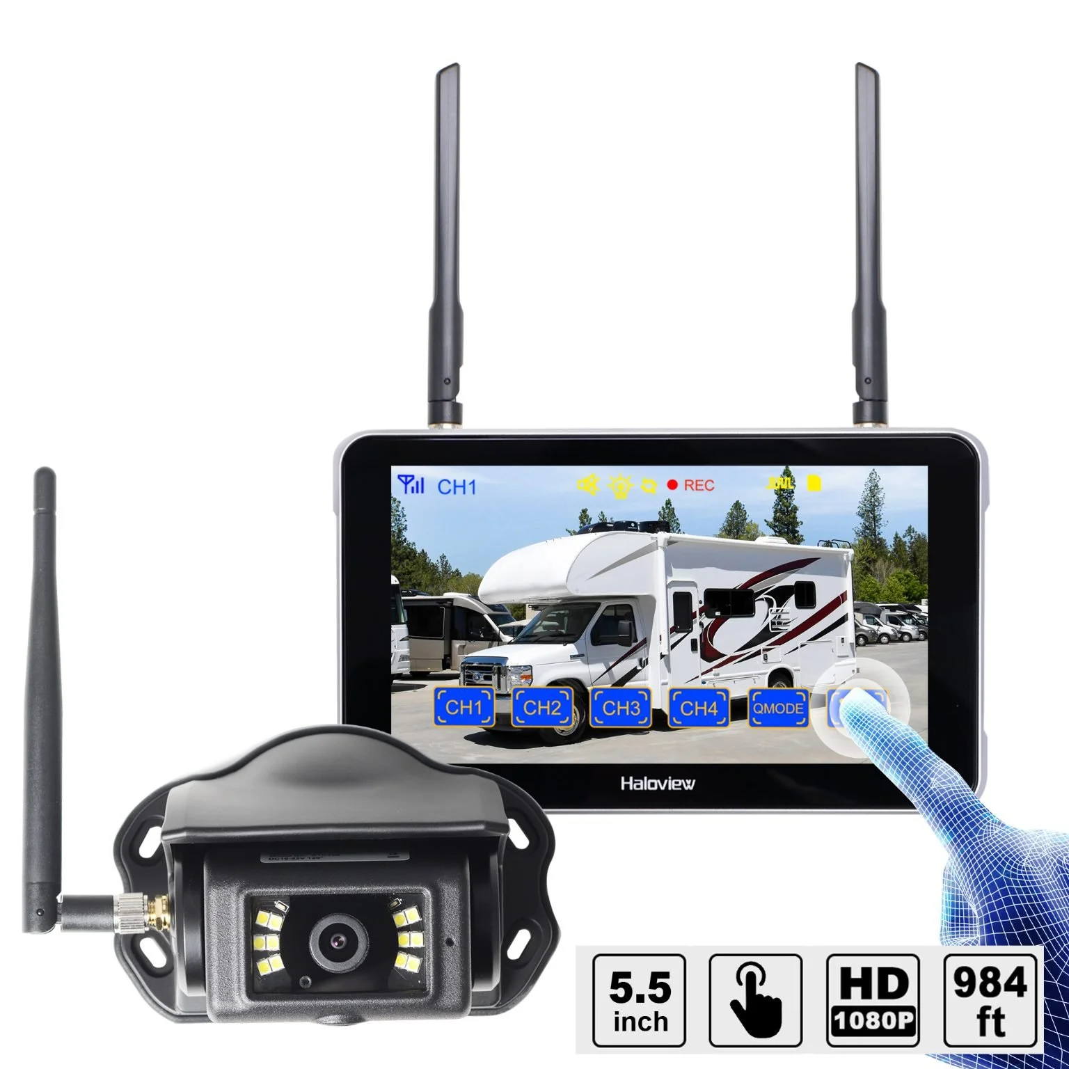 Haloview system with 6" touchscreen (BT6 Touch)