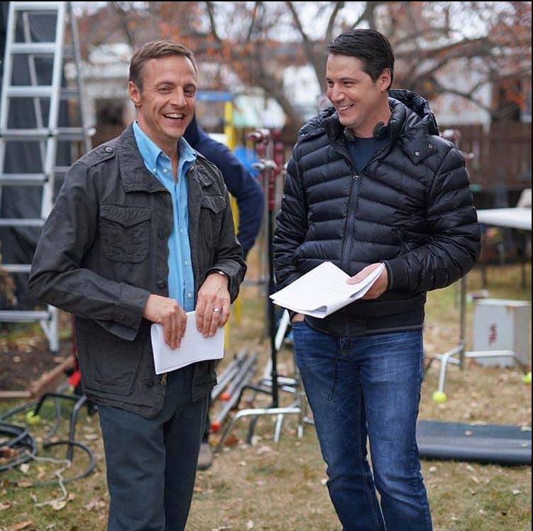 In between shooting scenes of "ROOT OF THE PROBLEM"
Sergio Di Zio and Jayson Therrien