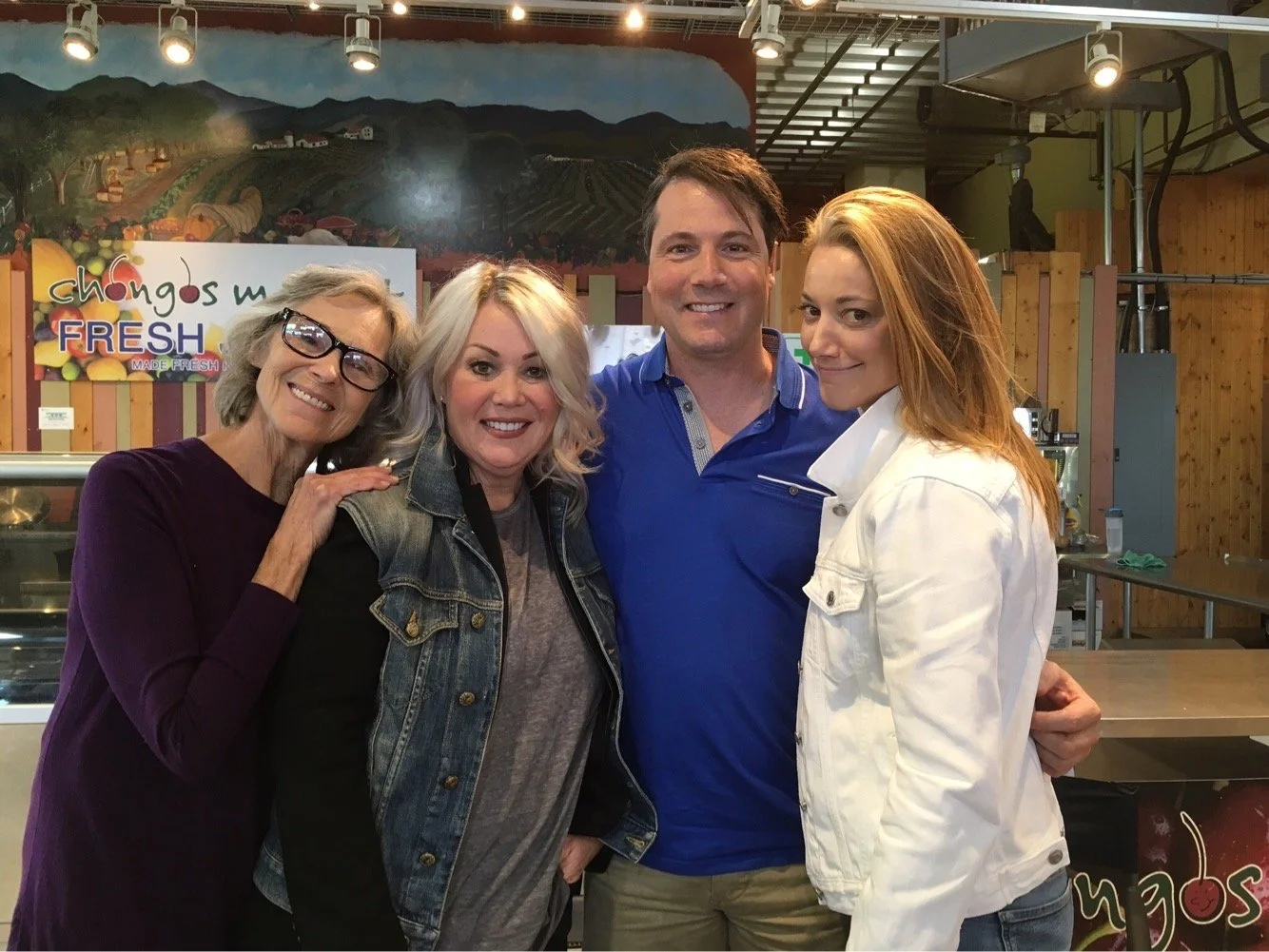 BTS: "JANN" tv series. Deborah Grover, Jann Arden, Jayson Therrien and Zoie Palmer