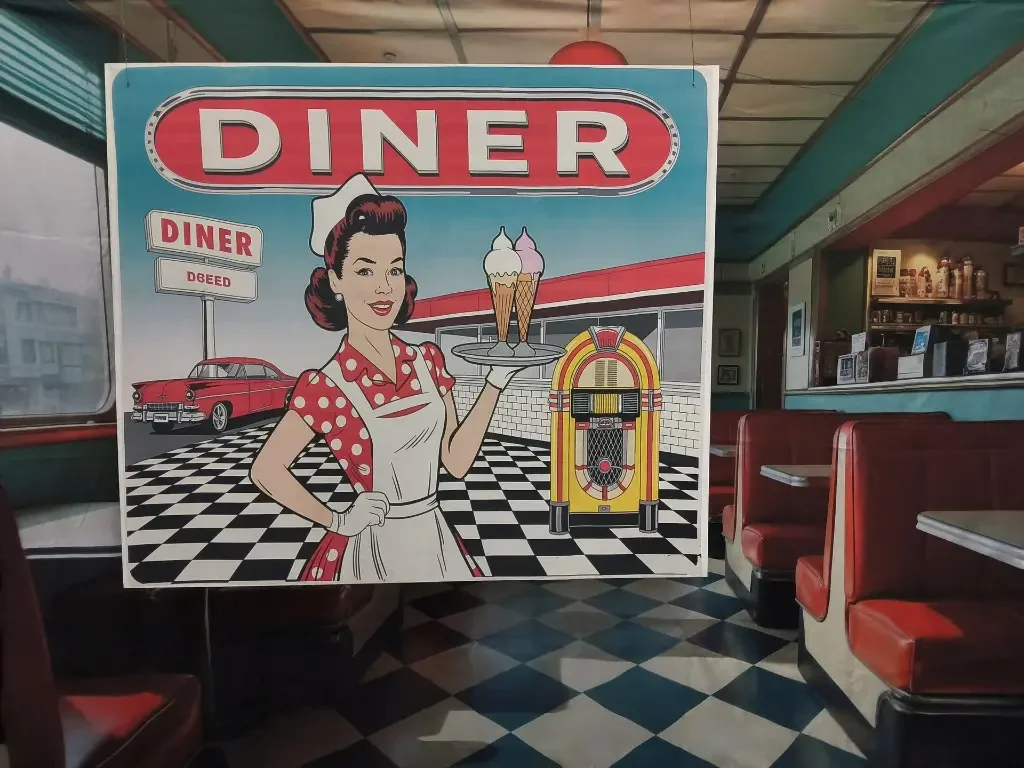 American Diner reclame paneel.webp