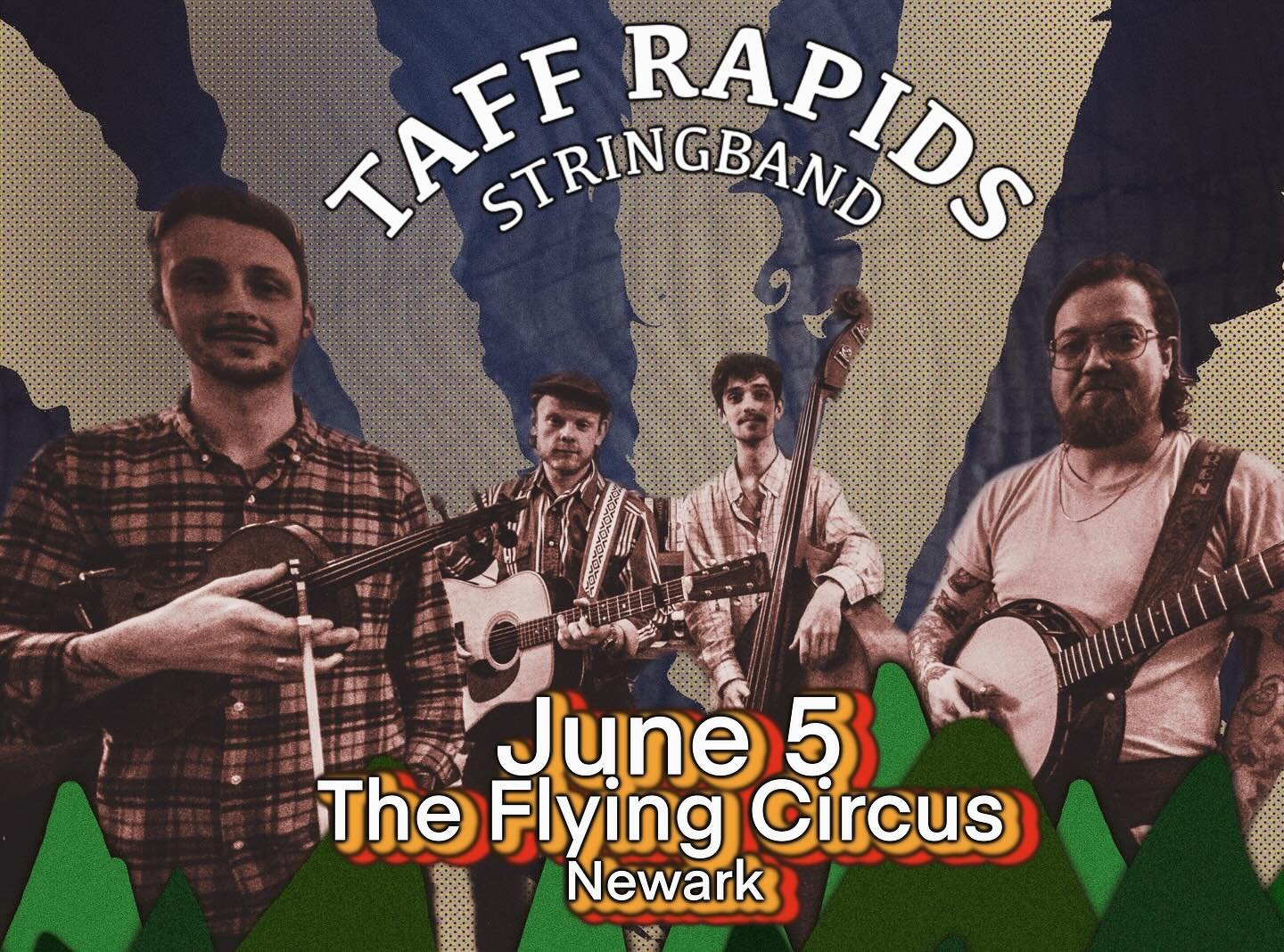 Hey Newark! What&rsquo;s good?! It&rsquo;s going to be our first time coming to play for you, and we&rsquo;d love to hang! 

We&rsquo;ve got a nice early one on at the Flying Circus on June 5th!

6pm start
@theflyingcircusnewark 

#blŵgras