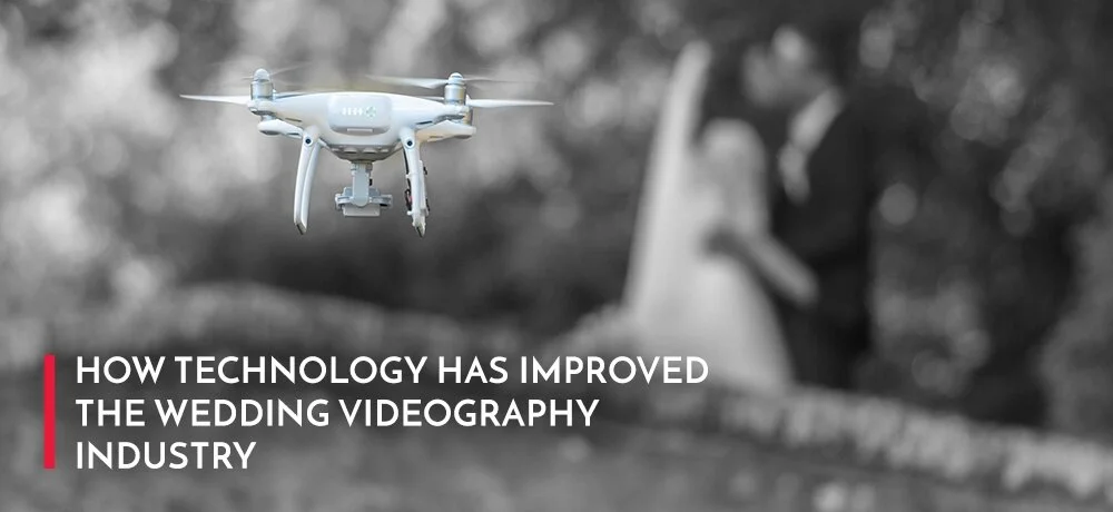 London, Ontario wedding videographer capturing the bride and groom in the background with a drone.