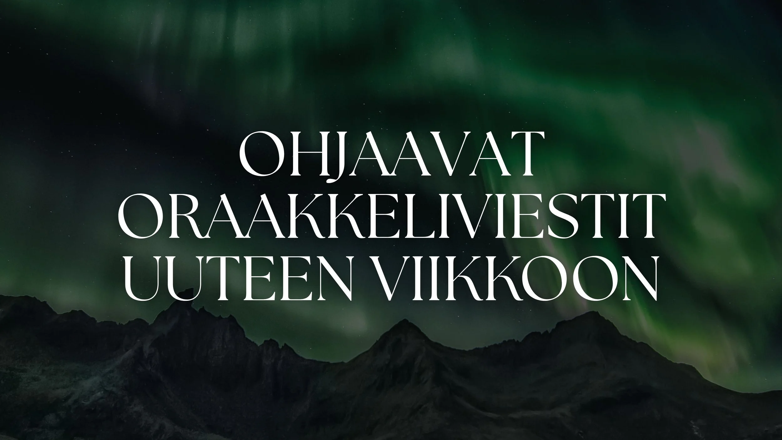 Kolme oraakkeliviestiä uuteen viikkoon | Toimittuu sähköpostiisi maanantaina!