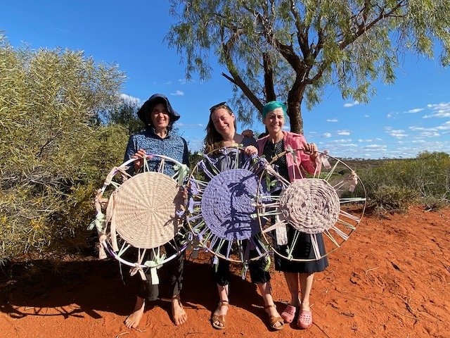 The Melburnians - Jane, Ange and I at Lake Ballard