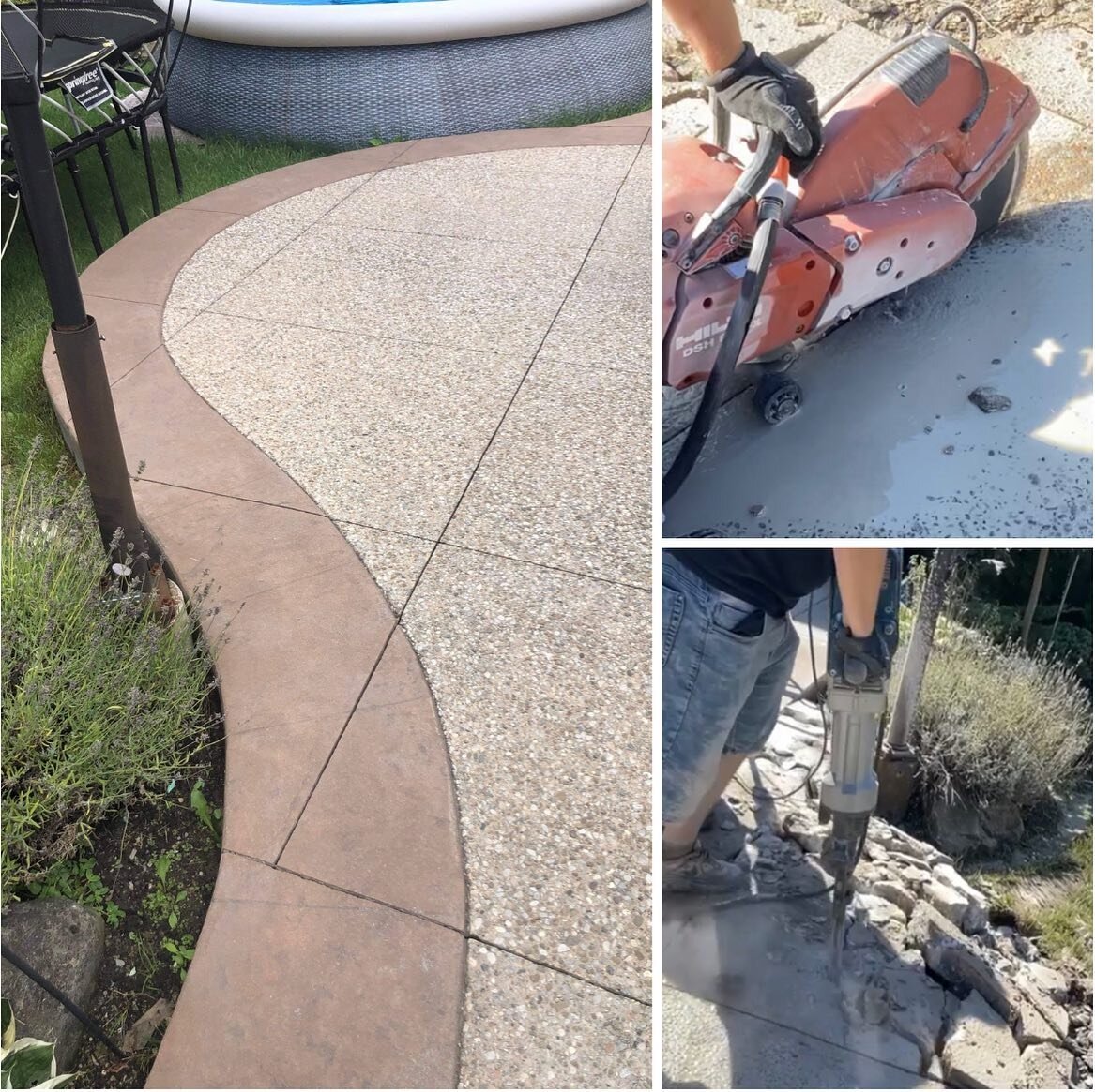 This customer wanted this half moon portion of his concrete slab removed. So we Cut, jackhammered, and removed all material. 💪🏼 #demolition #demo #renovations #renovation #hamilton #hamiltonrenovation #hamiltonrealestate #hamiltonrealtor #hamiltonp