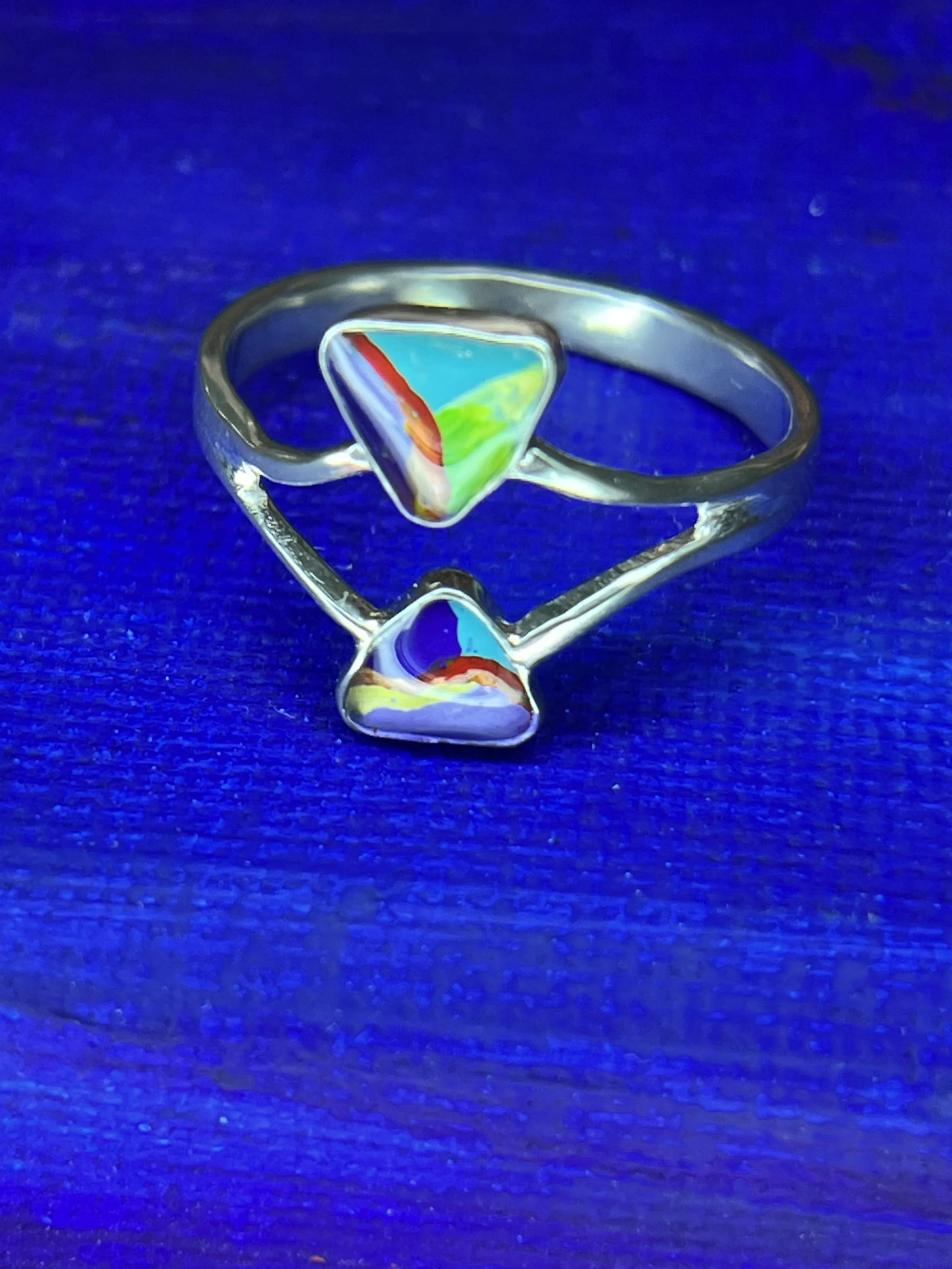double triangle ring