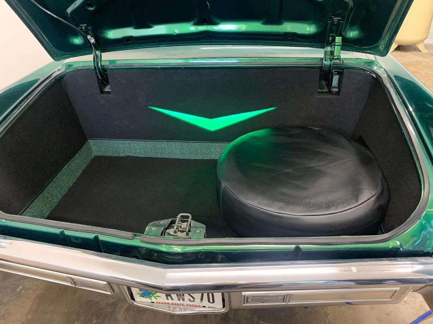 Finished custom trunk installation