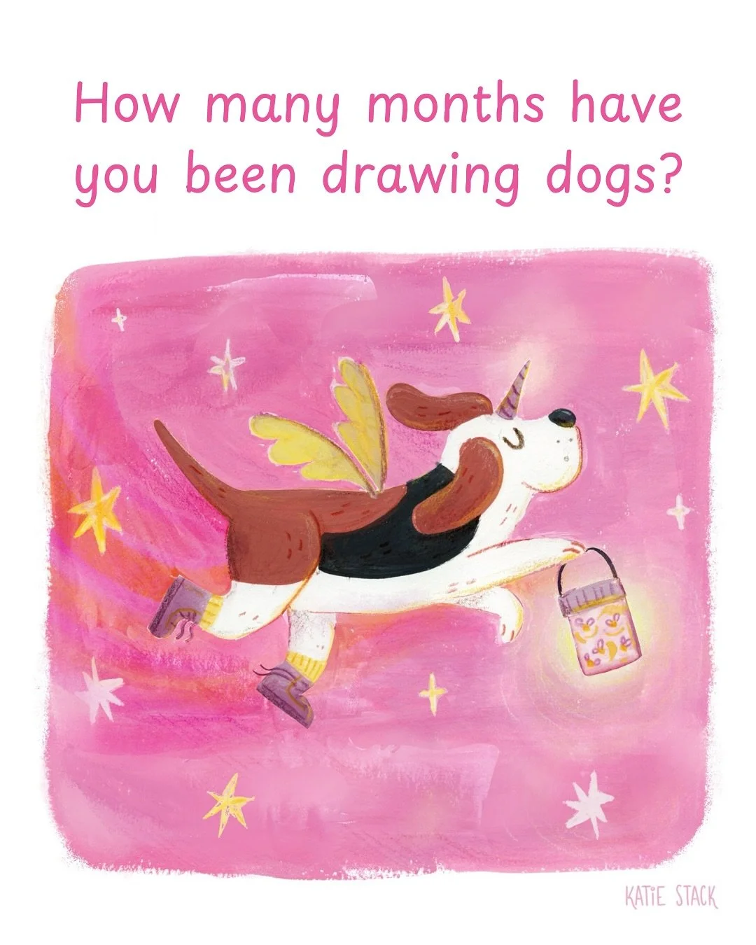 Do you know how hard it was to choose only ONE dog illustration per year?? 

And after tomorrow&rsquo;s Art Gym Workshop, there&rsquo;s going to be even more dog art!! 

This session is all about drawing dogs 🐕 Whether you already love drawing pups 