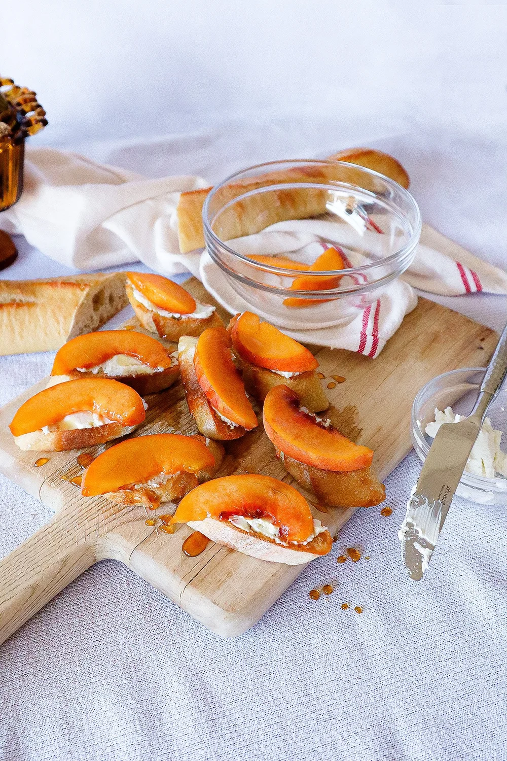 Fruit & Goat Cheese Crostini 