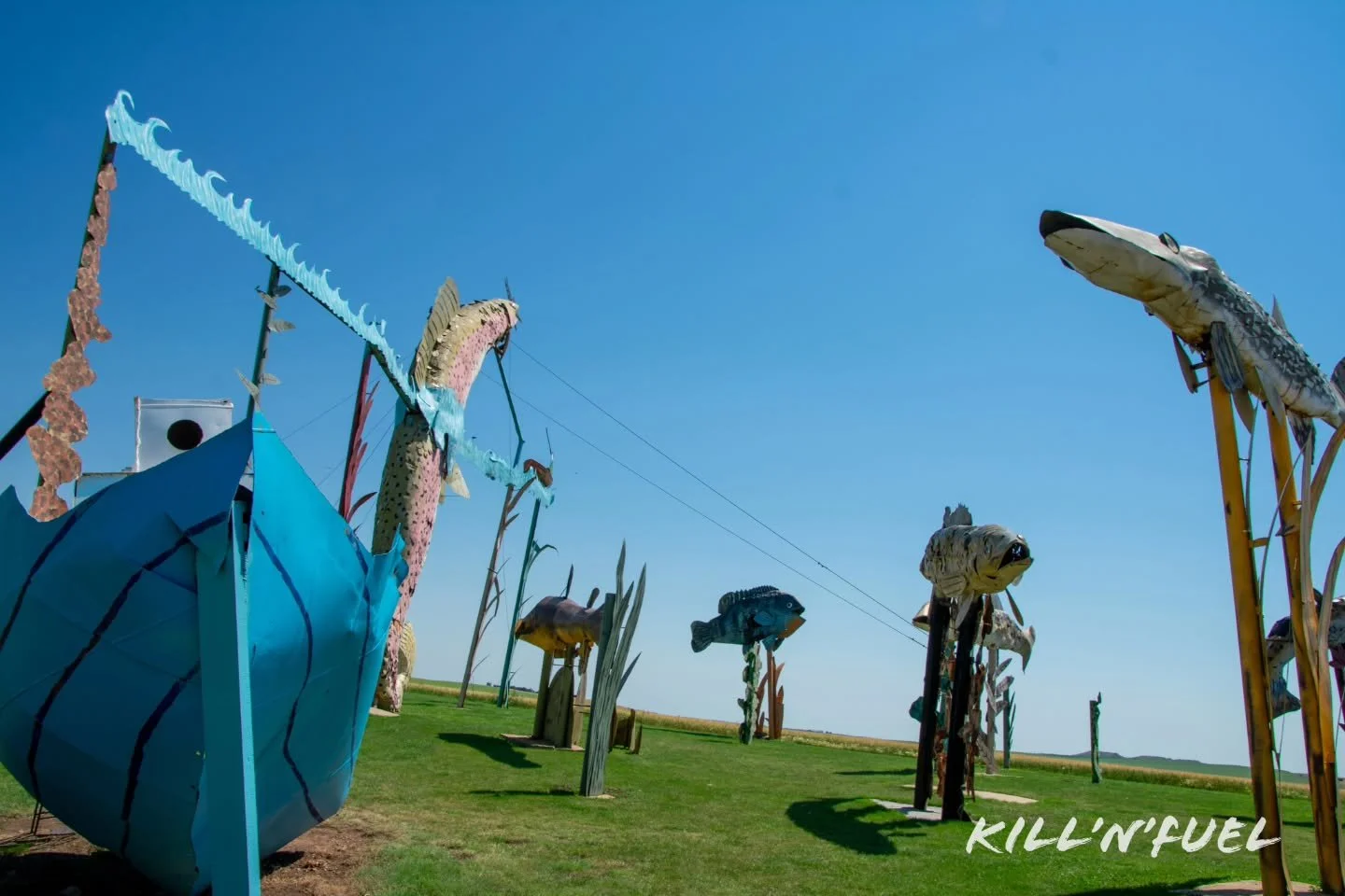 These massive metal pieces of art are on the Enchanted Highway. ✨

#EnchantedHighway #RoadTrip #NorthDakota