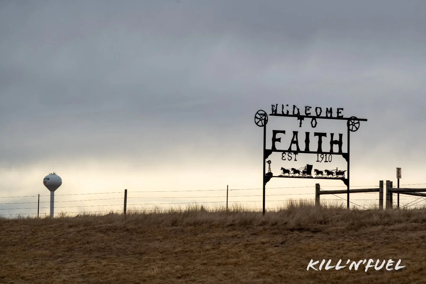 Finding Faith on a lonely stretch of highway under a heavy prairie sky.

#roadtrip #southdakota #driving