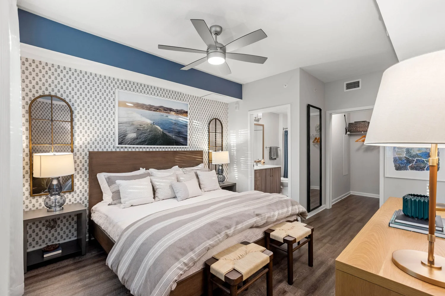 On-property lifestyle photography — multifamily community interior