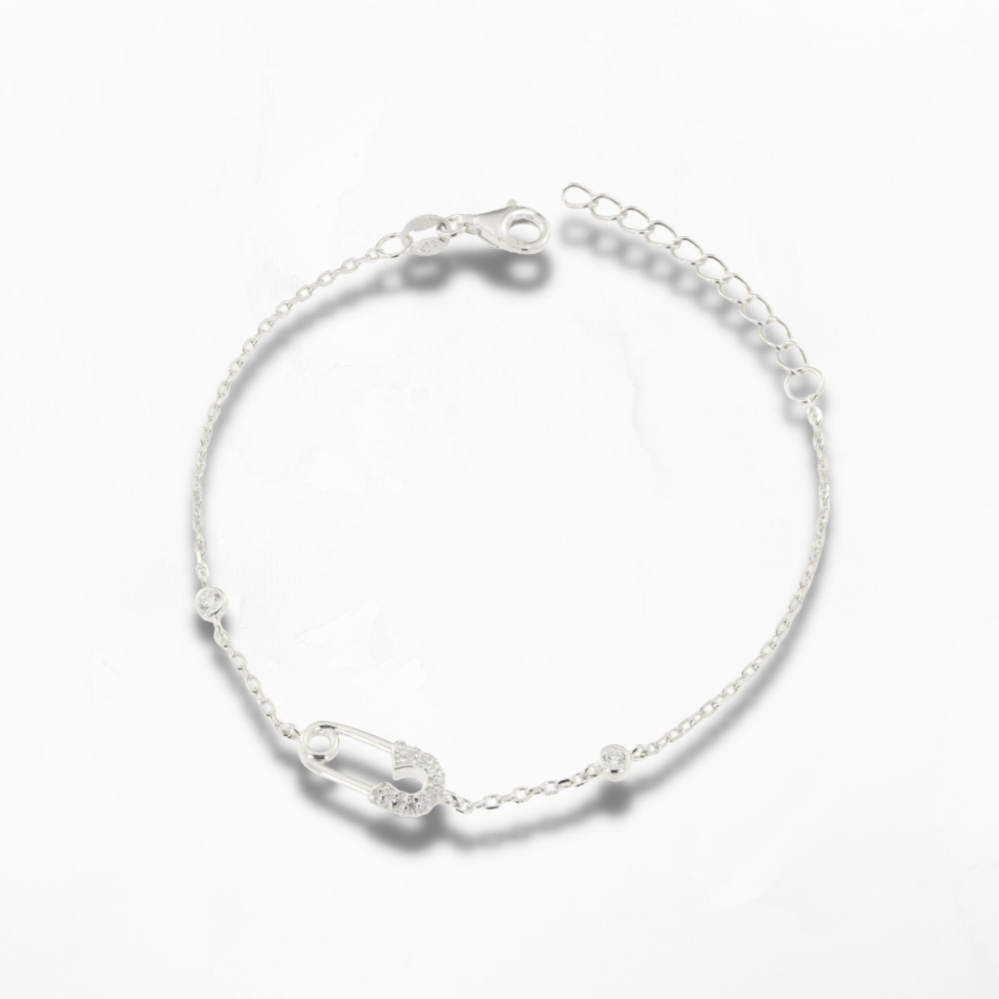 Sterling Silver .925 Safety Pin Bracelet – POWERS♢THAT♢BEAD