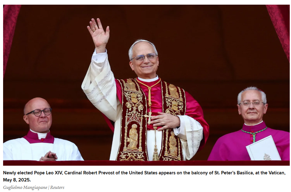 The Catholic Church has elected a new Pope, Robert Prevost the first American Pope. Our Message to Him.