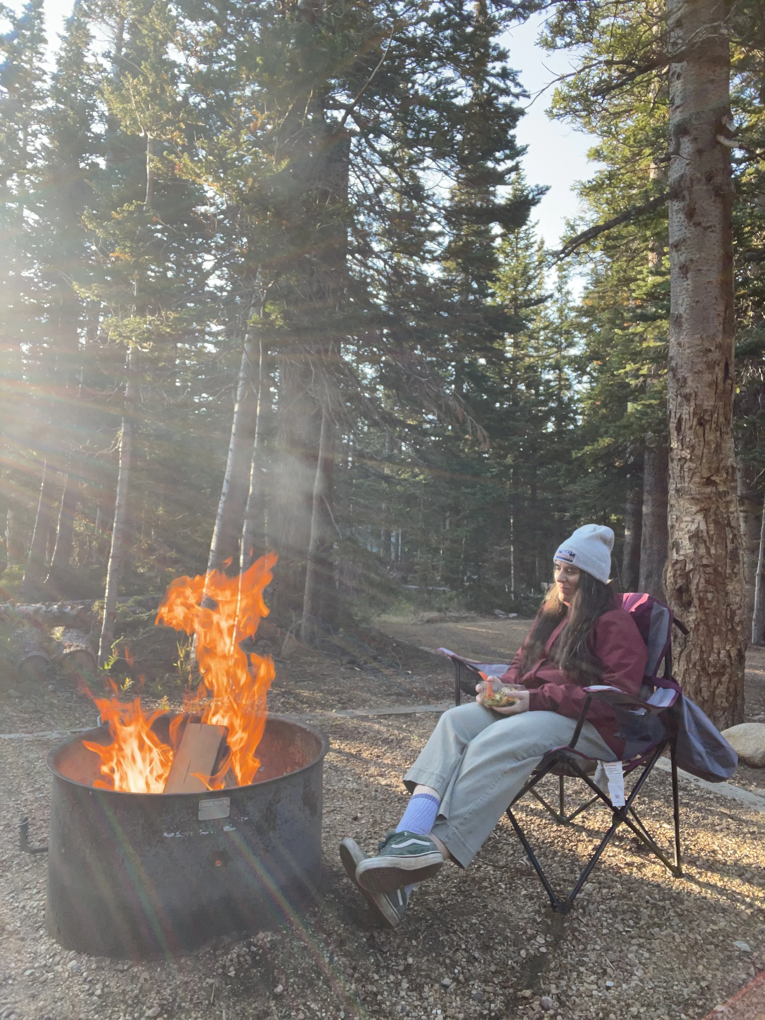 Campfire w_Sunrays.JPG