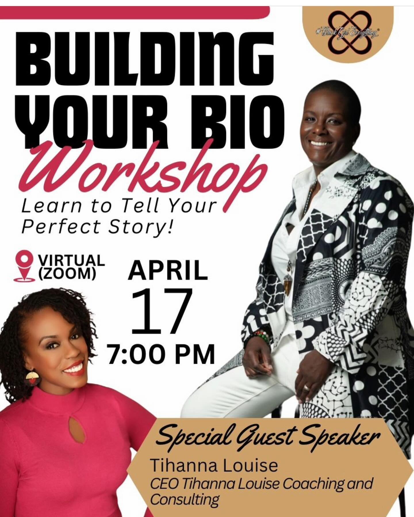 I&rsquo;m thrilled to announce that I&rsquo;ll be joining forces with Dr. GLO as a guest speaker in the upcoming workshop &ldquo;Creating the Perfect Bio: Telling a Compelling Story&rdquo; on April 17th, 2024. ⁣
⁣
Having recently had the privilege to